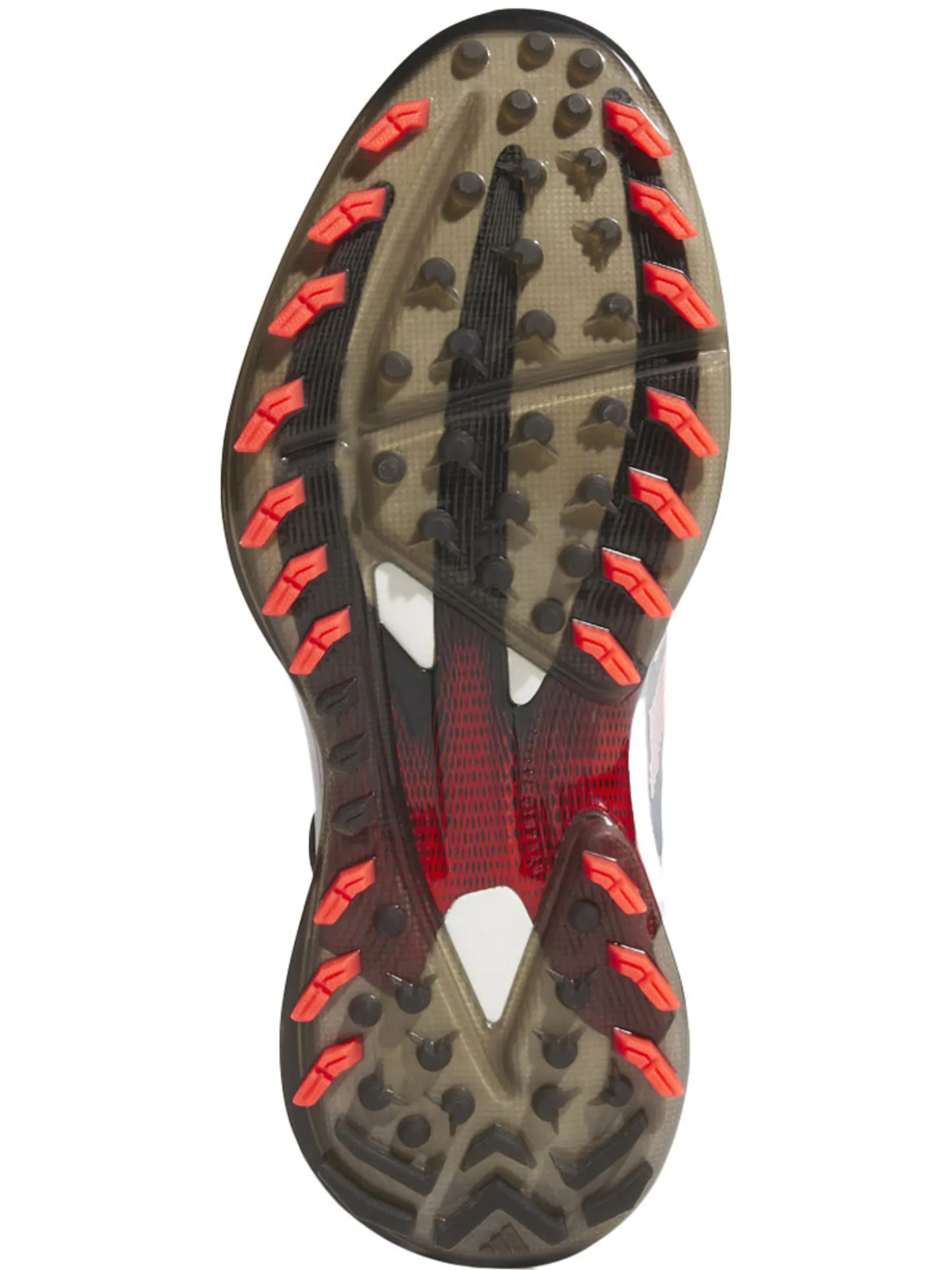 adidas Adizero ZG BOA Spikeless Golf Shoes - Ftwr White/Lucid Red/Core Black