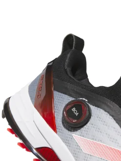 adidas Adizero ZG BOA Spikeless Golf Shoes - Ftwr White/Lucid Red/Core Black