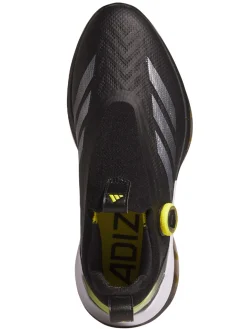 adidas Adizero ZG BOA Spikeless Golf Shoes - Core Black/Silver Met./Pure Sulfur