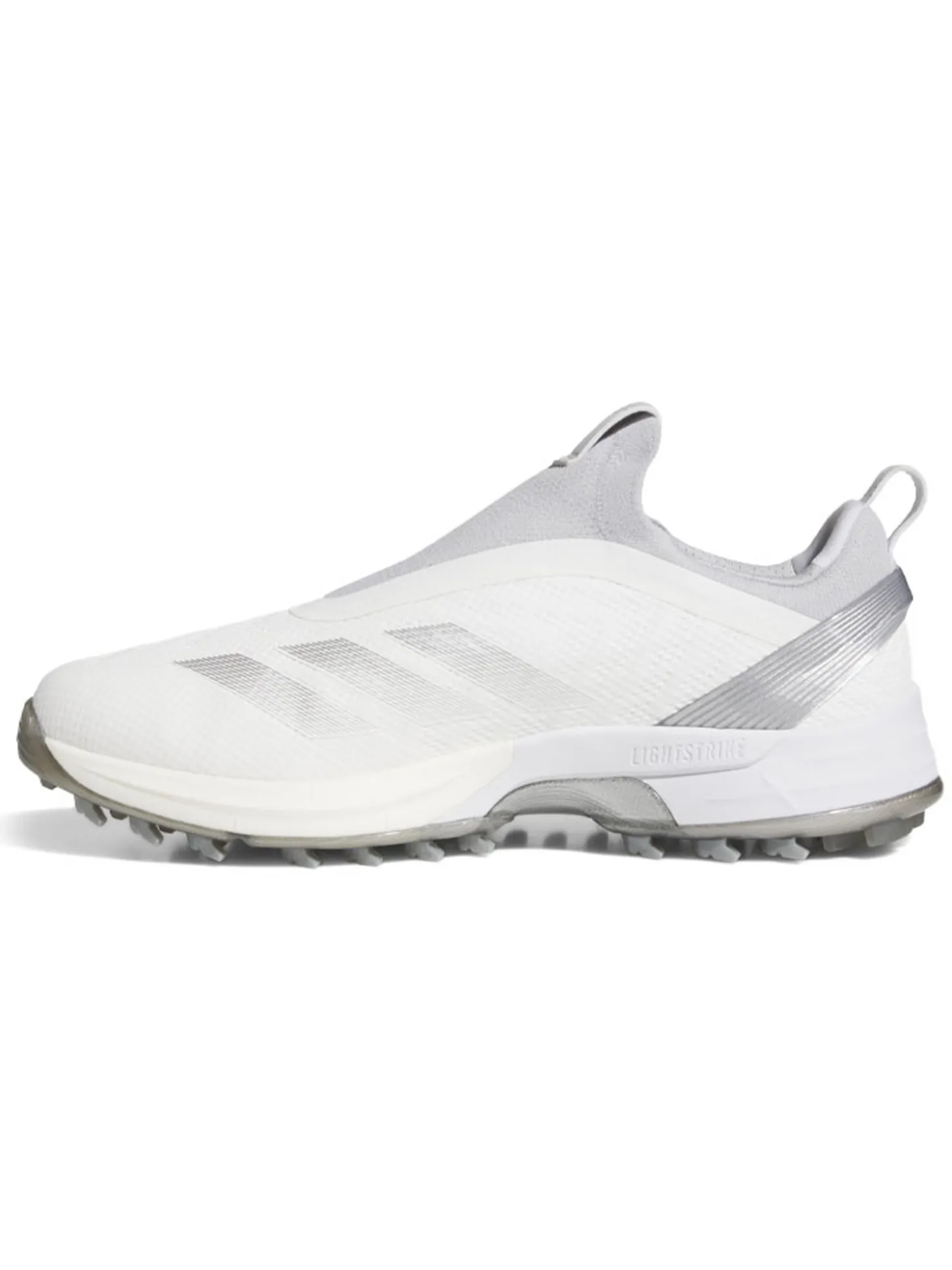 adidas Adizero ZG BOA Spikeless Golf Shoes - Ftwr White/Silver Met./Solid Grey