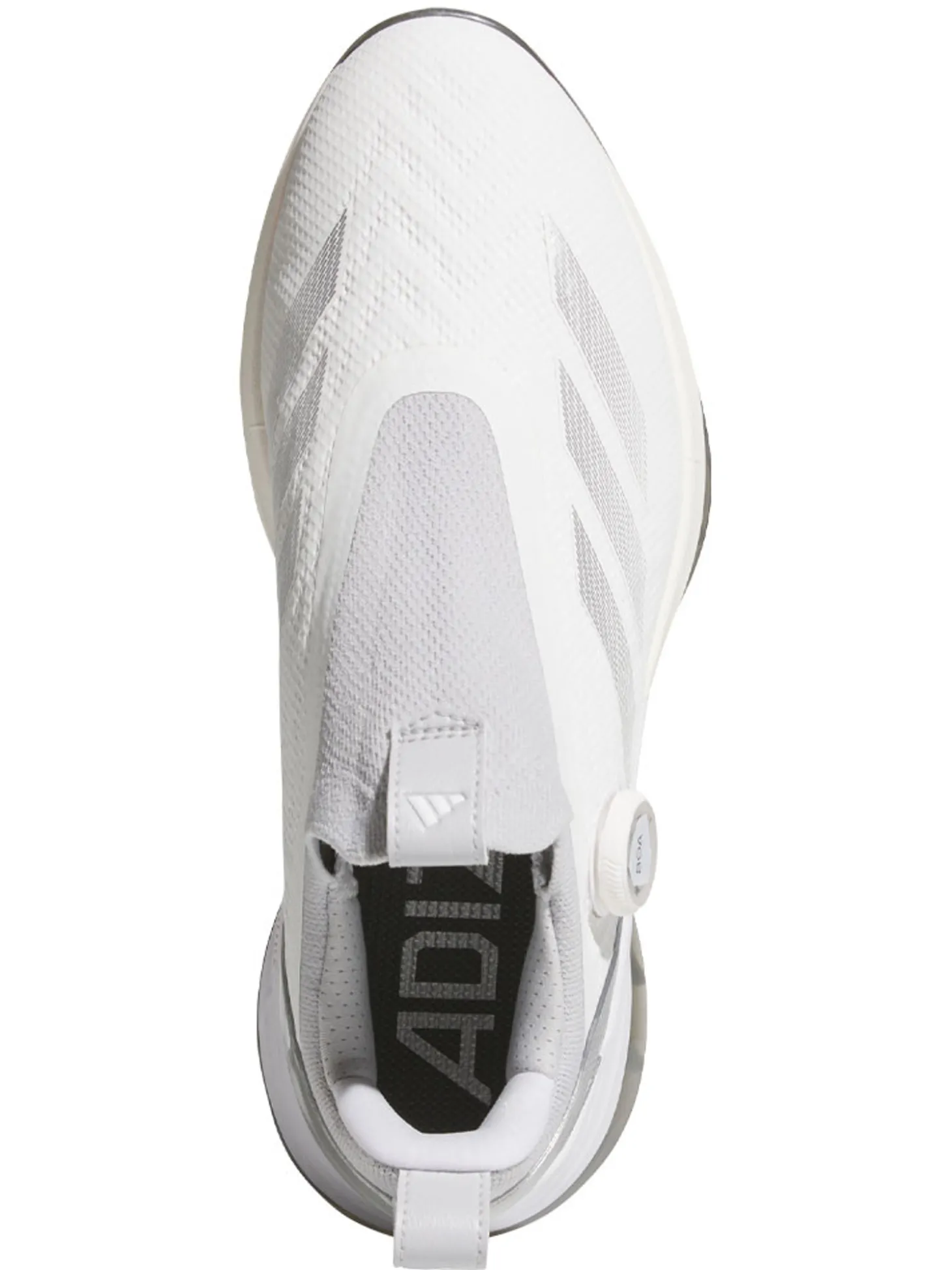 adidas Adizero ZG BOA Spikeless Golf Shoes - Ftwr White/Silver Met./Solid Grey