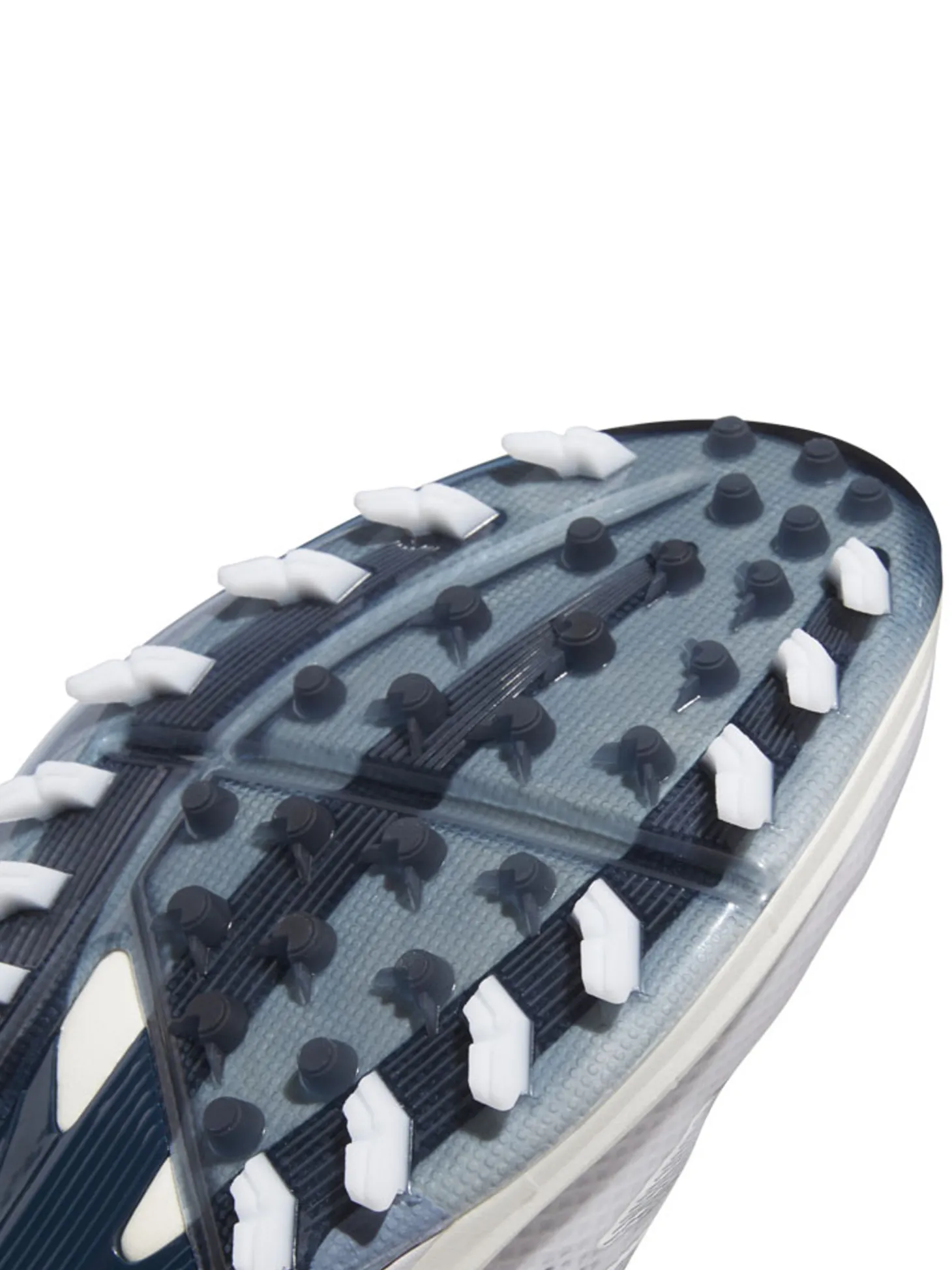 adidas Adizero ZG BOA Spikeless Golf Shoes - Ftwr White/Collegiate Navy/Grey