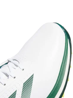 adidas Adizero ZG Spikeless Golf Shoes - Ftwr White/Collegiate Green/Yellow