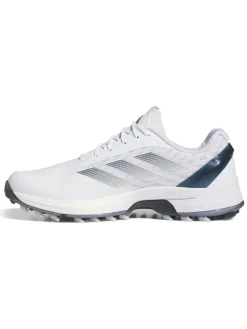 adidas Adizero ZG Spikeless Golf Shoes - Ftwr White/Collegiate Navy/Zero Met.