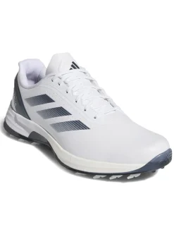 adidas Adizero ZG Spikeless Golf Shoes - Ftwr White/Collegiate Navy/Zero Met.
