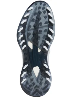 adidas Adizero ZG Spikeless Golf Shoes - Ftwr White/Collegiate Navy/Zero Met.