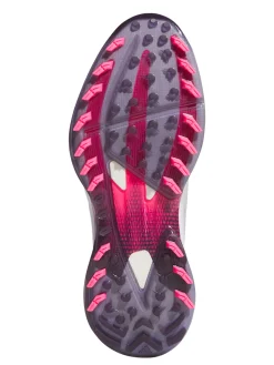 adidas Adizero ZG Spikeless Golf Shoes - Ftwr White/Aurora Plum/Shock Pink