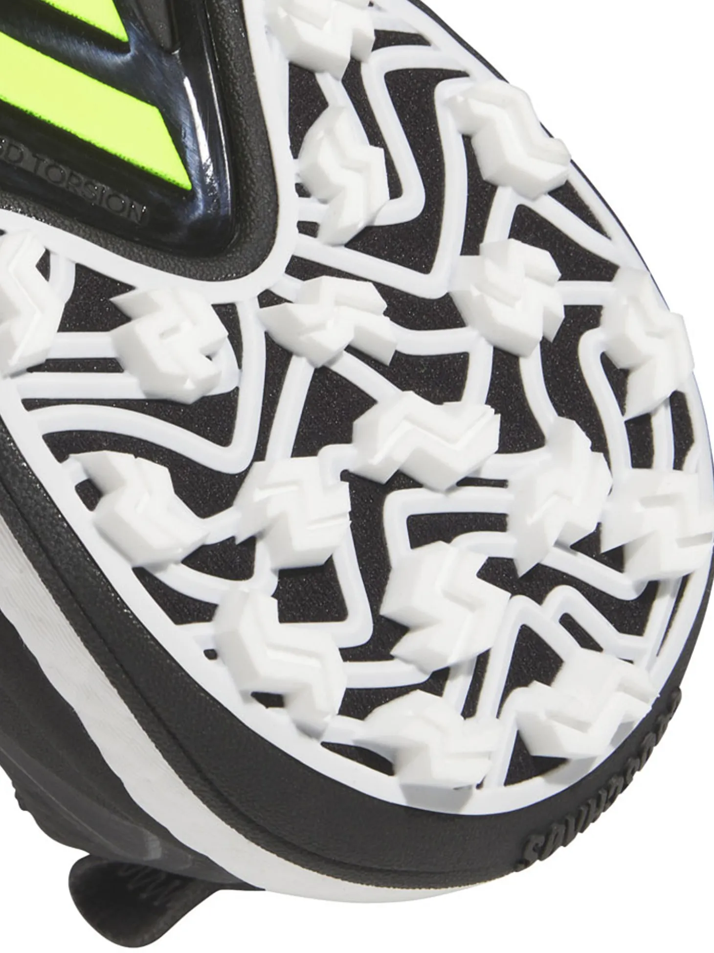 adidas Codechaos 25 Spikeless Golf Shoes - Core Black/Ftwr White/Lucid Lemon