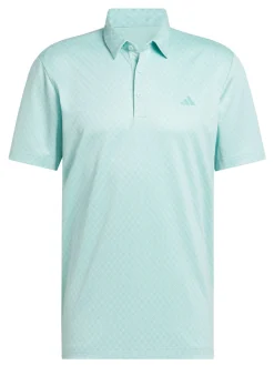 adidas Core Allover Print Polo Shirt - Semi Flash Aqua/Mint Tone