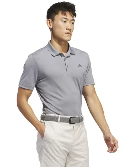 adidas Core Performance PrimeGreen Polo Shirt - Grey Three