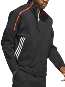 adidas Core Provisional Full-Zip Rain Jacket - Black