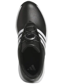 adidas Juniors Tour360 24 BOA Golf Shoes - Core Black/Ftwr White/Iron Met.