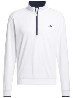 adidas Lightweight Half-Zip Pullover - White