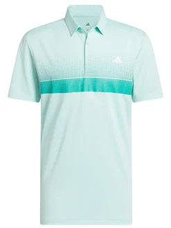 adidas Performance Allover Print Polo Shirt - Semi Flash Aqua