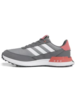 adidas S2G Spikeless 24 Golf Shoes (Wide Fit) - Grey Three/Ftwr White/Scarlet