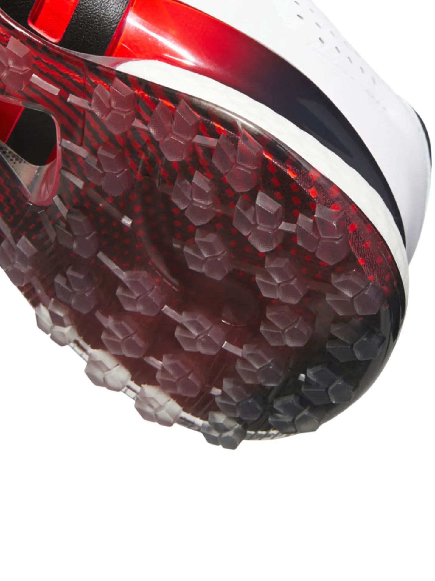 adidas Tour360 25 Wide Spikeless Golf Shoes - Ftwr White/Core Black/Lucid Red