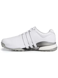 adidas Tour360 25 Wide Spikeless Golf Shoes - Ftwr White/Ftwr White/Silver Met.