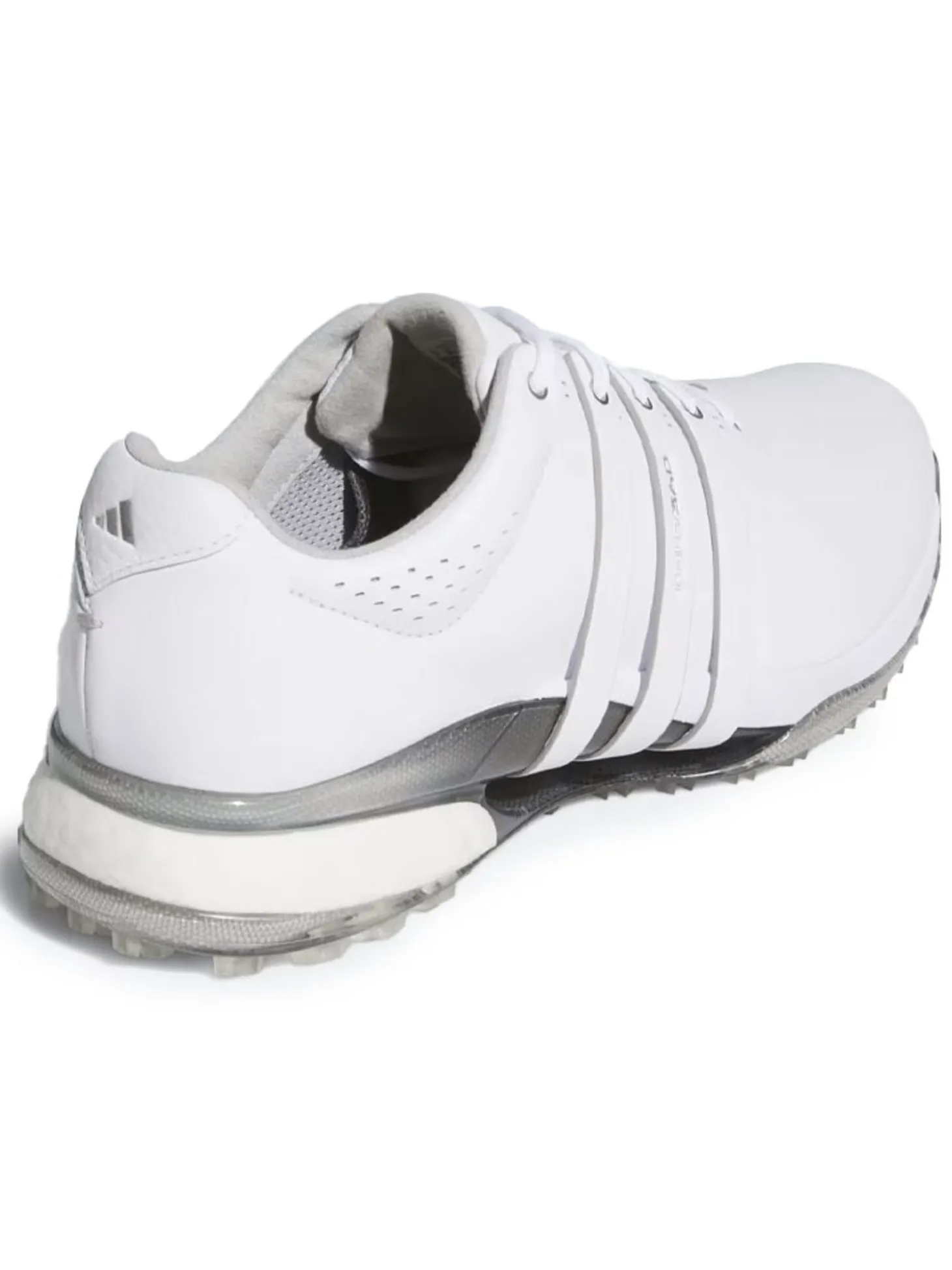 adidas Tour360 25 Wide Spikeless Golf Shoes - Ftwr White/Ftwr White/Silver Met.