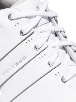 adidas Tour360 25 Wide Spikeless Golf Shoes - Ftwr White/Ftwr White/Silver Met.