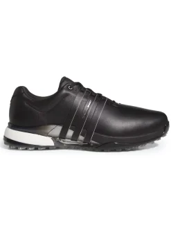 adidas Tour360 25 Wide Spikeless Golf Shoes - Core Black/Silver Met./Core Black