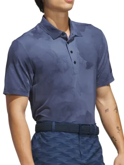 adidas Ultimate365 Printed Cool Feeling Tour Polo Shirt - Collegiate Navy