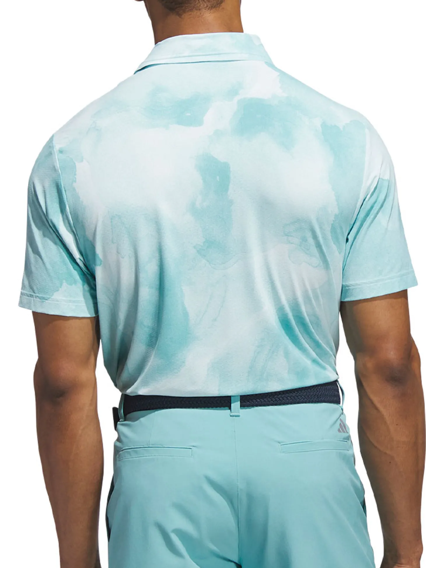 adidas Ultimate365 Printed Cool Feeling Tour Polo Shirt - Mint Tone