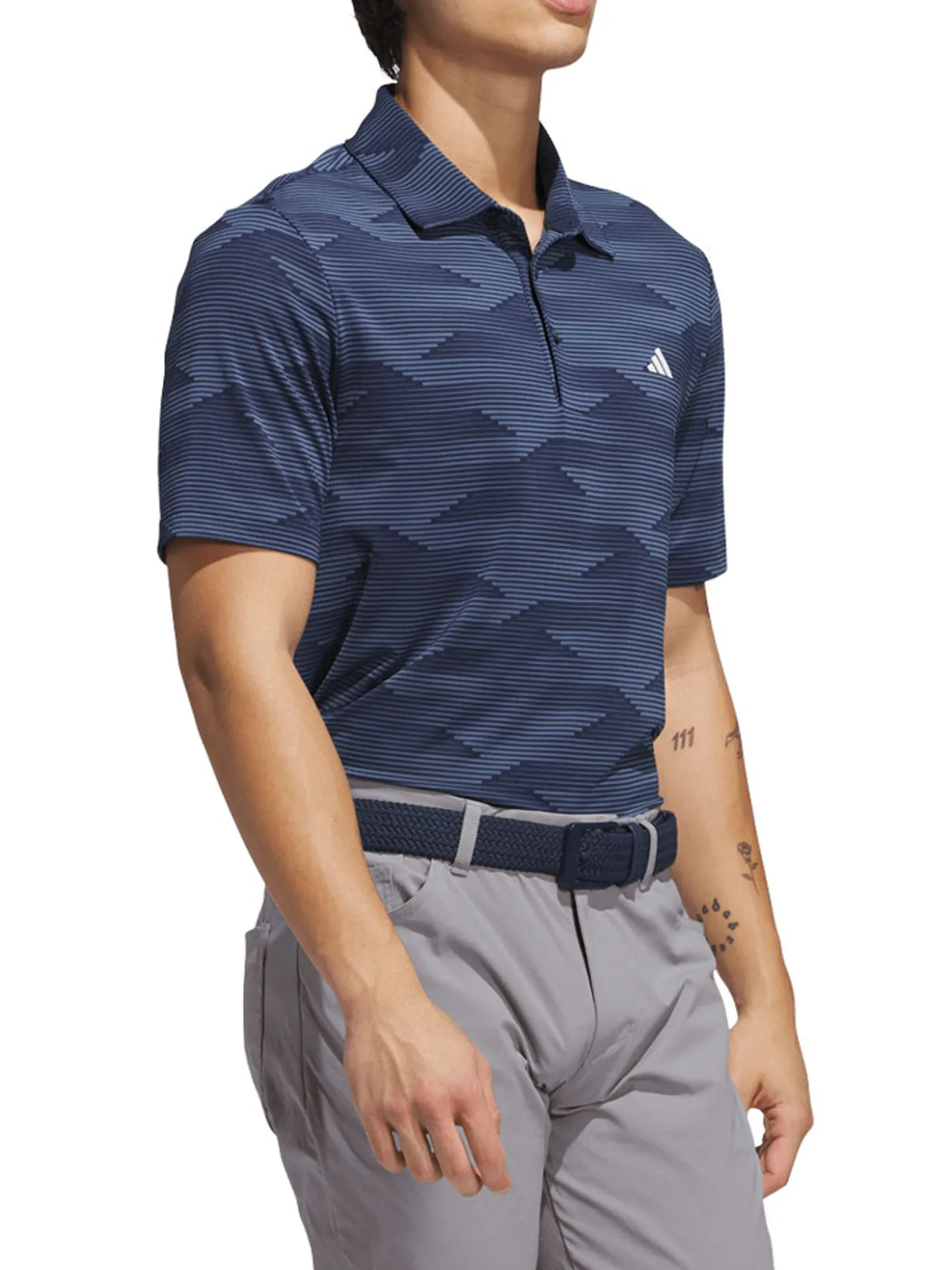 adidas Ultimate365 Speed Stripe Polo Shirt - Collegiate Navy/Preloved Ink