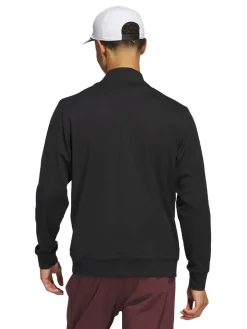 adidas Ultimate365 Tour Twistknit Quarter Zip Pullover - Black