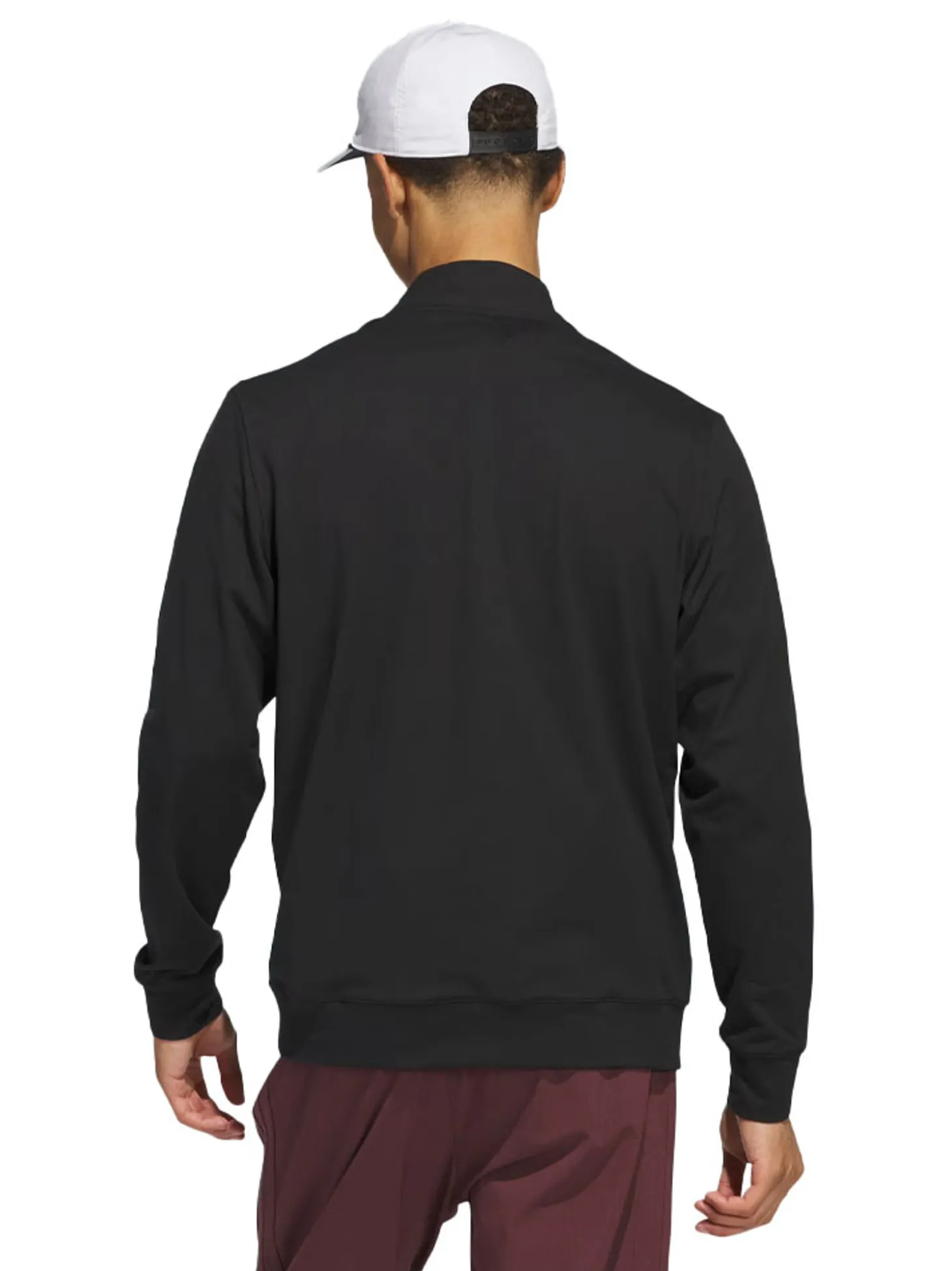 adidas Ultimate365 Tour Twistknit Quarter Zip Pullover - Black