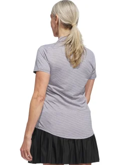 adidas Womens Ottoman Short Sleeve Polo Shirt - Black