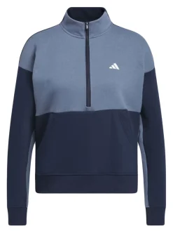 adidas Womens Performance Quarter-Zip Jacket - Collegiate Navy
