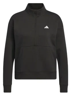 adidas Womens Performance Quarter-Zip Jacket - Black