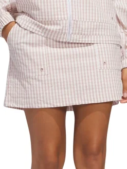 adidas Womens Ultimate365 Gingham 15-Inch Skort - Wonder Taupe