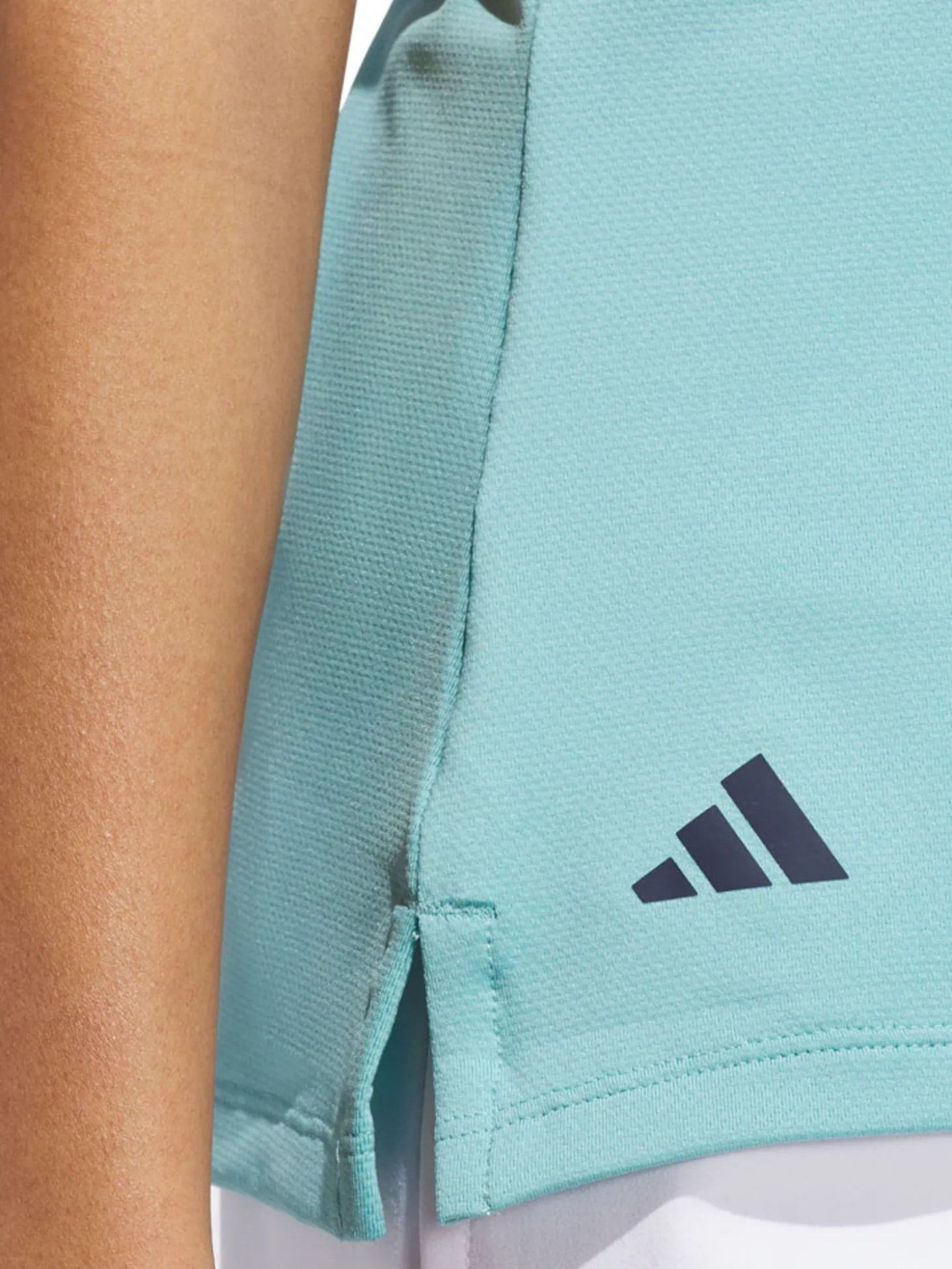 adidas Womens Ultimate365 Short Sleeve Polo Shirt - Mint Tone