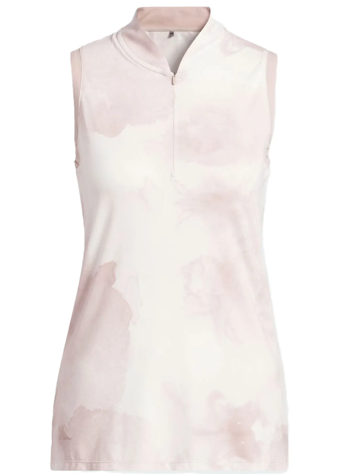 adidas Womens Ultimate365 Tour Sleeveless Polo Shirt - Wonder Taupe