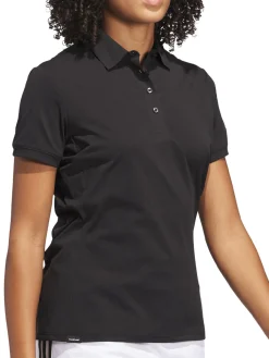 adidas Womens Ultimate365 Tour Twistknit Polo Shirt - Black