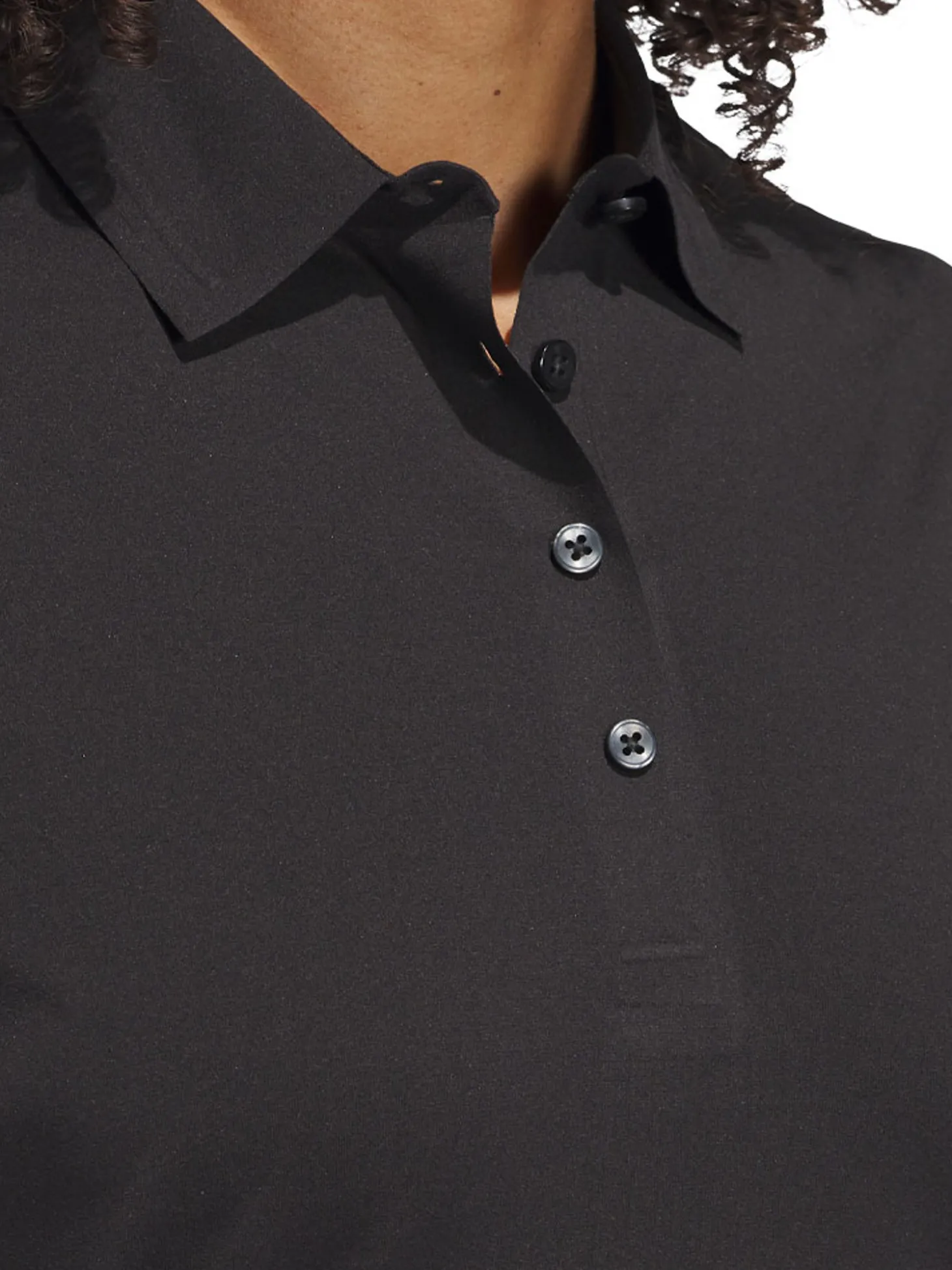 adidas Womens Ultimate365 Tour Twistknit Polo Shirt - Black