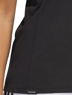 adidas Womens Ultimate365 Tour Twistknit Polo Shirt - Black