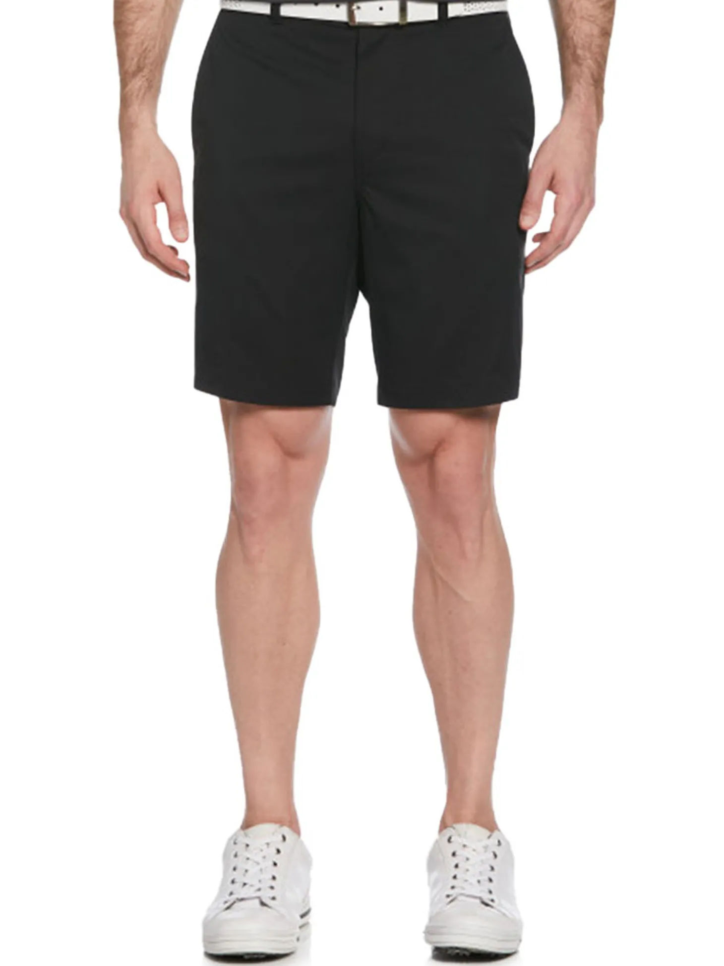Ben Hogan Active Waistband Flat Front 9-Inch Golf Short - Caviar