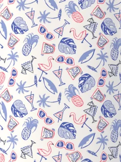 Ben Hogan Springtime Printed Polo Shirt - Bright White