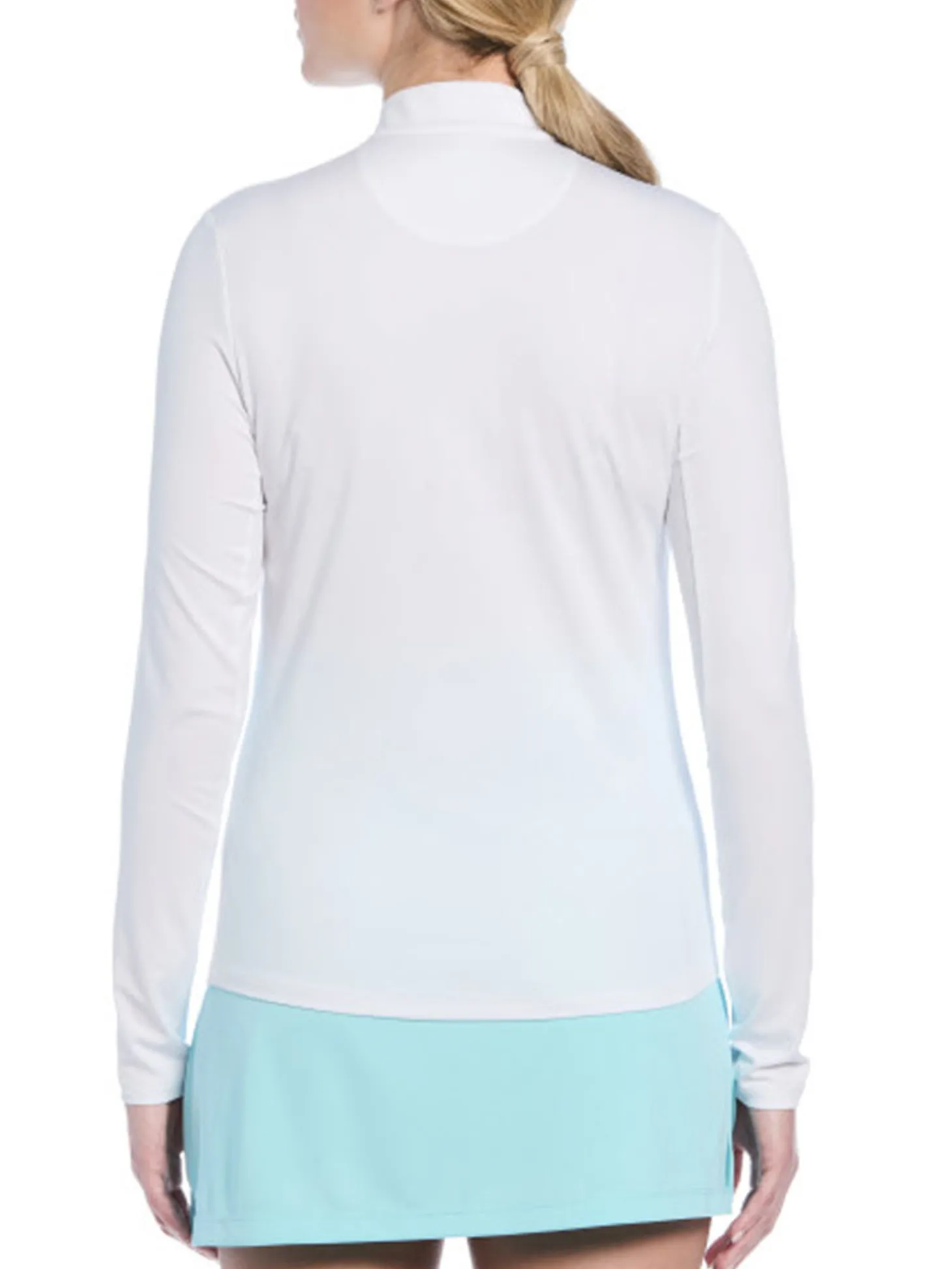 Ben Hogan Women's Solid Sun Protection Long Sleeve Top - Bright White