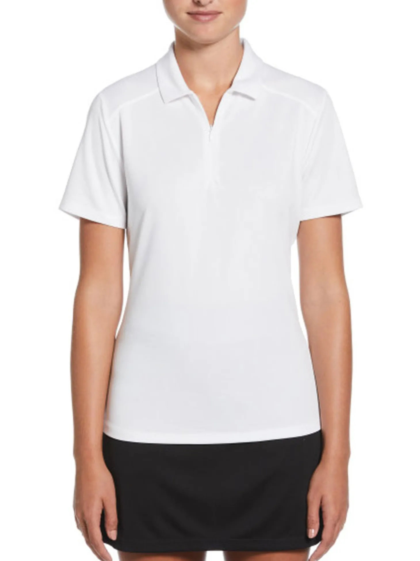 Ben Hogan Women's Solid Ventilation Polo - Bright White