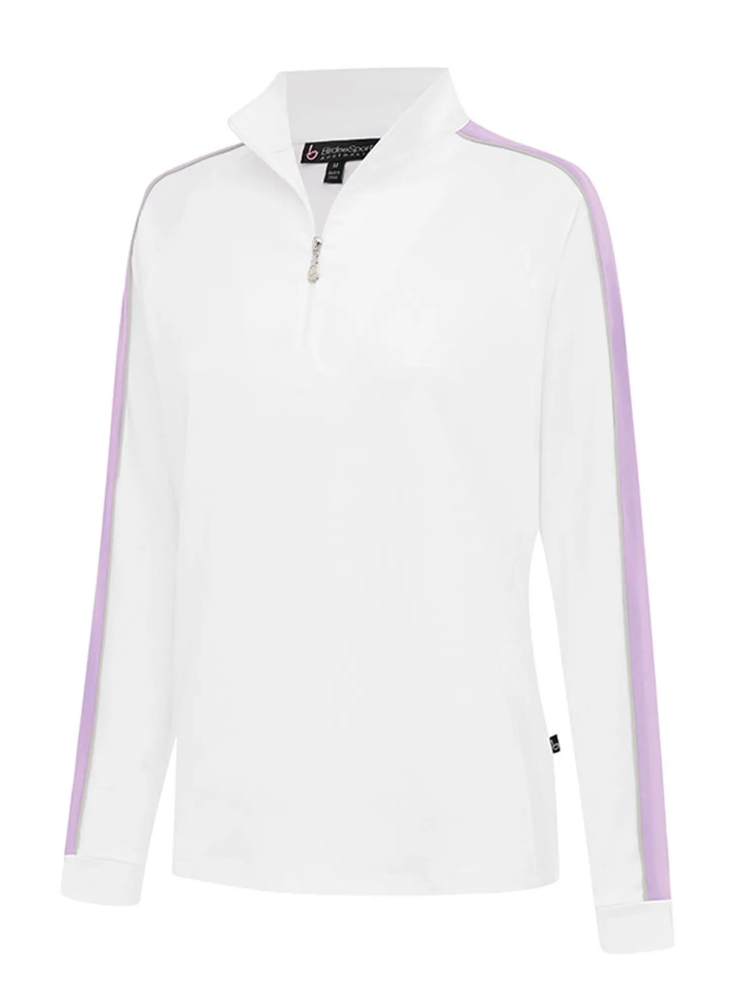 Birdee Sport Women's Linda Relax Long Sleeve Top - White/Lilac