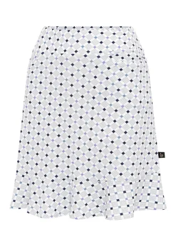 Birdee Sport Women's Pyramid Wave 18" Skort - White/Crystal