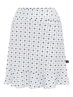 Birdee Sport Women's Pyramid Wave 18" Skort - White/Lilac