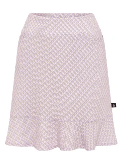 Birdee Sport Women's Solitaire Wave 18" Skort - White/Lilac