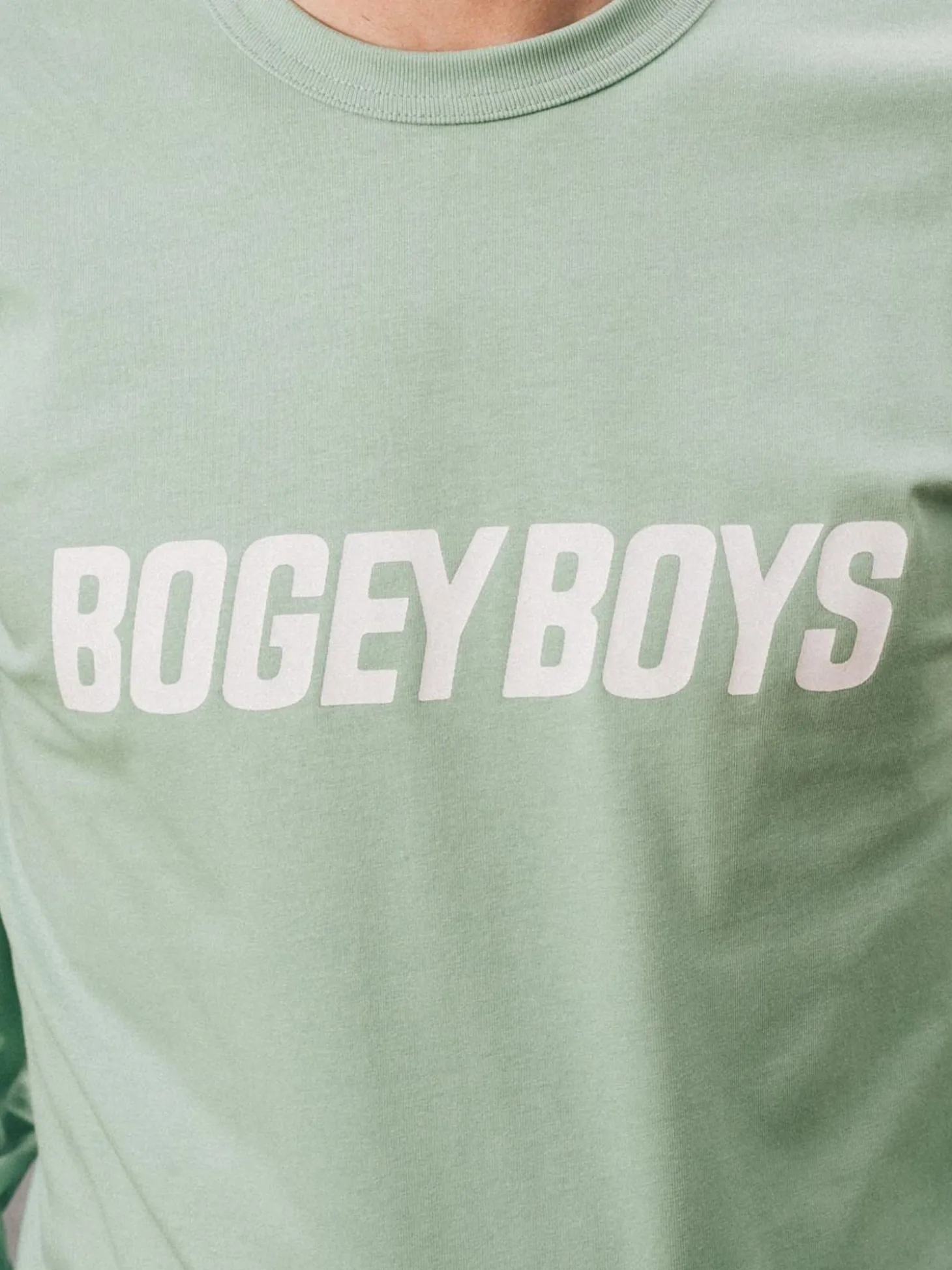 Bogey Boys Bold Logo Longsleeve T-Shirt - Fair Green