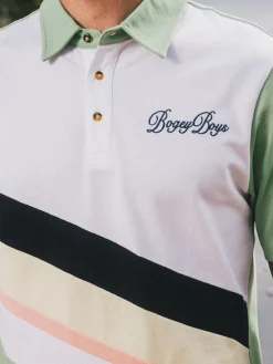 Bogey Boys Diagonal Polo - Fair Green