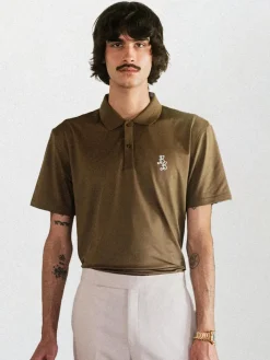 Bogey Boys Essential Athletic Polo - Bogey Brown