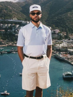 Bogey Boys Slanted Athletic Polo - Iceberg